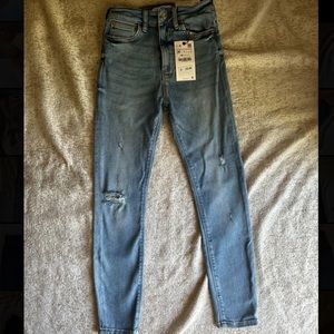 Zara 80s high waisted skinny jeans